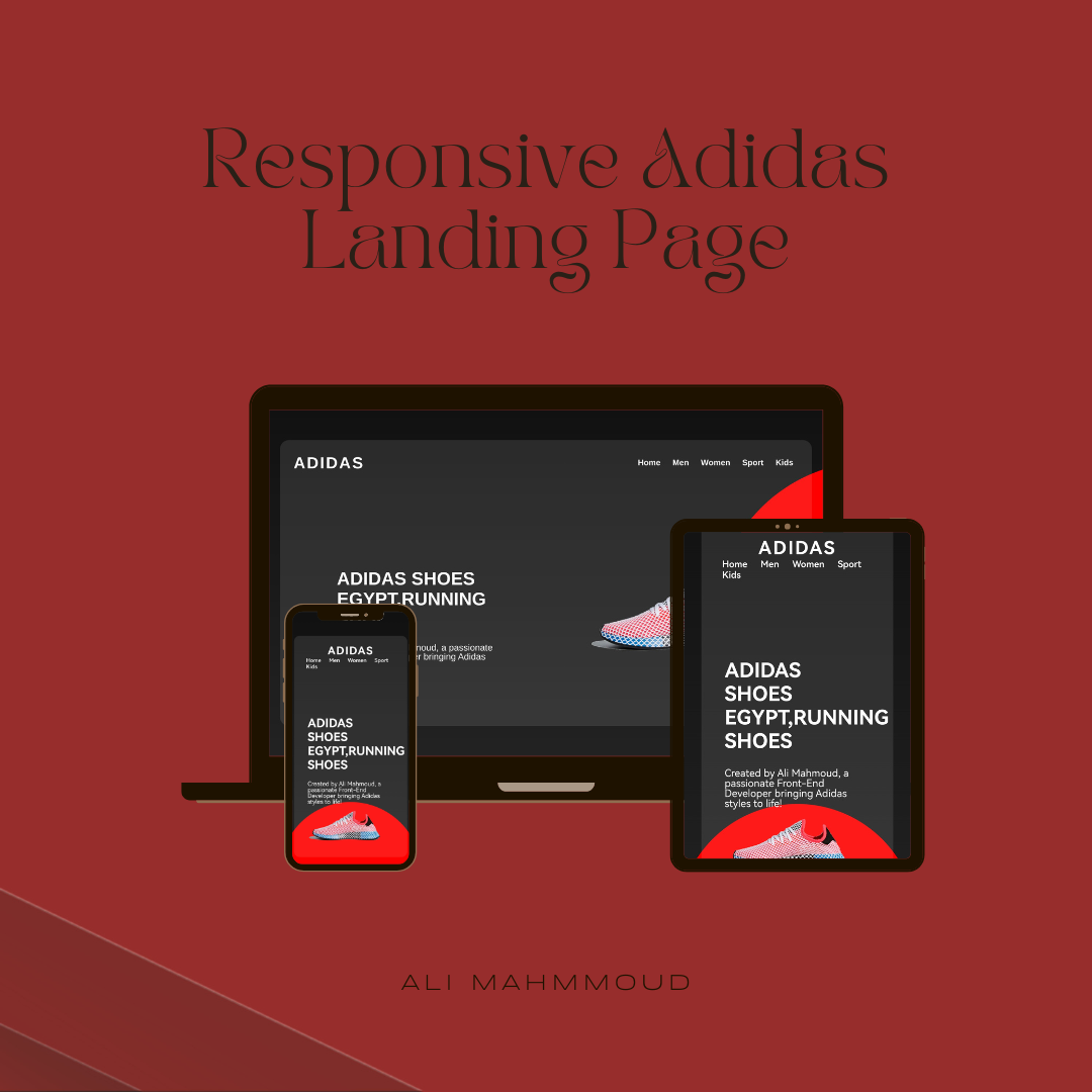 Adidas Product Landing Page